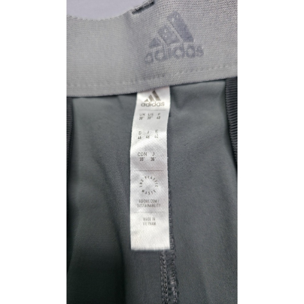 Adidas Shorts Mens 30 x 9 Charcoal Gray Golf Performance Geometric Print Casual - Picture 8 of 11